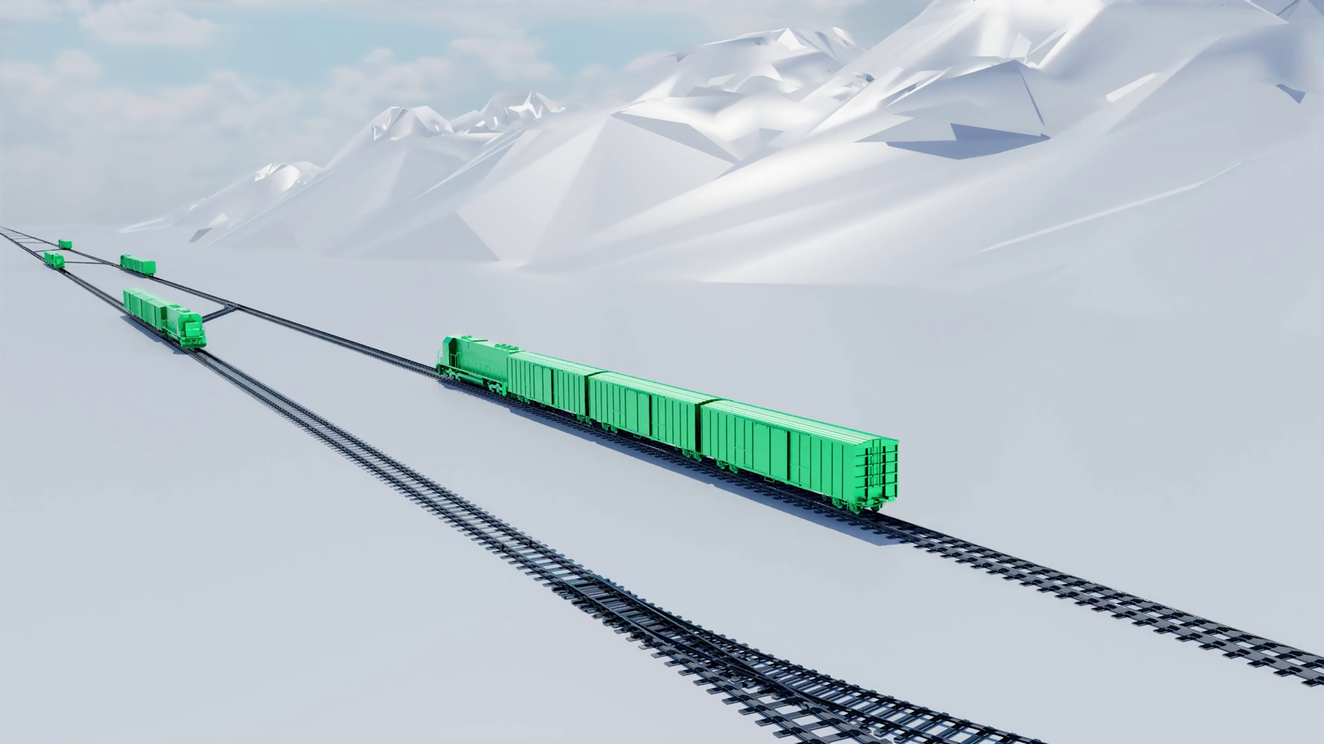 3D Railway operation animations